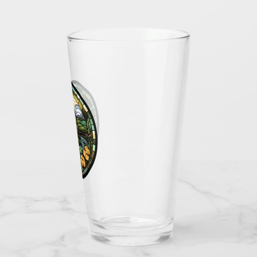 Mooi groen Ierland souvenir Glas (Links)