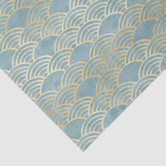 Mooi, groen kunstdeco, metallisch, elegant, chic,  tissuepapier (Detail)