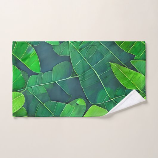 Mooi groen lederen patroon bad handdoek (Handdoek)