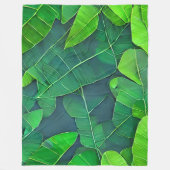 Mooi groen lederen patroon fleece deken (Voorkant)