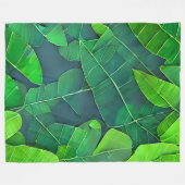 Mooi groen lederen patroon fleece deken (Voorkant (Horizontaal))