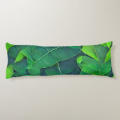 Mooi groen lederen patroon lichaamskussen (Achterkant)