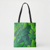 Mooi groen lederen patroon tote bag (Voorkant)