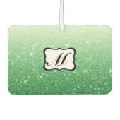 Mooi groen monogram luchtverfrisser (Voorkant)