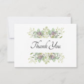 Mooi groen ontwerp bedankkaart (Voorkant)
