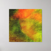 MOOI GROEN & ORANJE MODERN TRENDY ABSTRACT CANVAS AFDRUK (Voorkant)