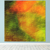 MOOI GROEN & ORANJE MODERN TRENDY ABSTRACT CANVAS AFDRUK (Insitu (Houten vloer))