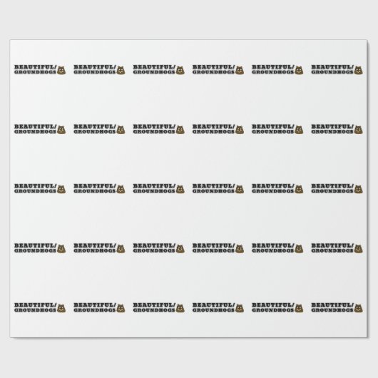 Mooi/Grondhogs Cadeaupapier (Vlak)