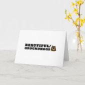 Mooi/Grondhogs Kaart (Gele Bloem)