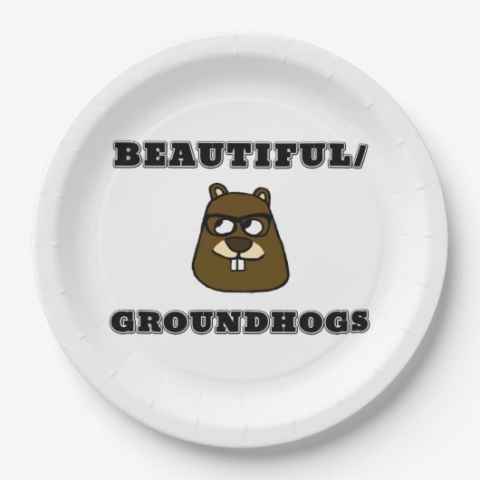 Mooi/Grondhogs Papieren Bordje (Voorkant)
