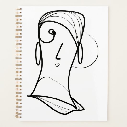 Mooi haarbroodje planner (Voorkant)