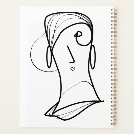 Mooi haarbroodje planner (Achterkant)