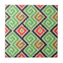 Mooi hand draan tribal patroon Keuken Groen