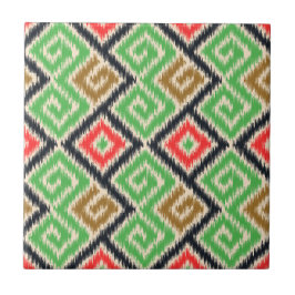 Mooi hand draan tribal patroon Keuken Groen Tegeltje