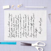 Mooi handgeschreven Frans script Parijs 1792 Tissuepapier (Craft)