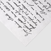 Mooi handgeschreven Frans script Parijs 1792 Tissuepapier (Detail)