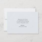 mooi handgeschreven script bruiloft bedankt kaart (Achterkant)