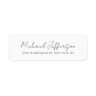 Mooi handschrift creatief trendy wit etiket