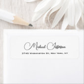 Mooi handschrift creatief trendy wit etiket (Insitu)