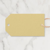 Mooi Happy Birthday Script Font Gold Cadeaulabels (Achterkant (horizontaal))