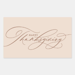 Mooi Happy Thanksgiving schrift Rechthoekige Sticker