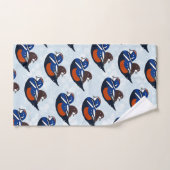 Mooi Harlequin Ducks Lovebird Bad Handdoek (Handdoek)