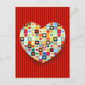 Mooi hart briefkaart (Voorkant)