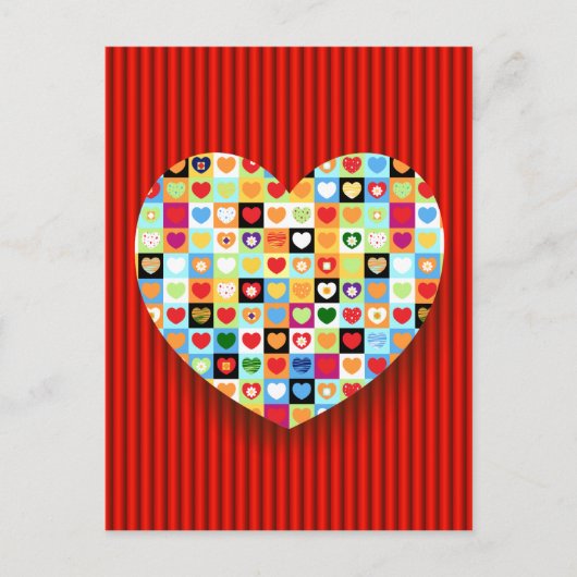 Mooi hart briefkaart (Voorkant)