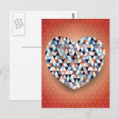 Mooi hart briefkaart (Voorkant / Achterkant)