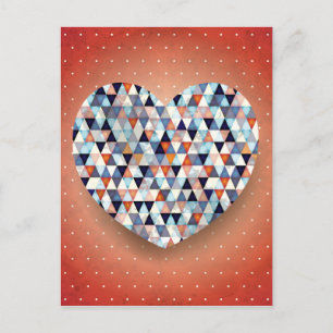 Mooi hart briefkaart