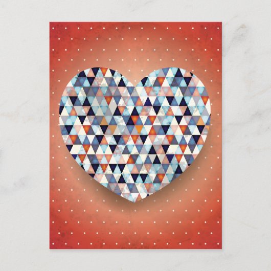Mooi hart briefkaart (Voorkant)