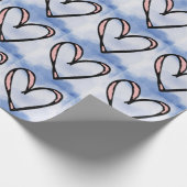 Mooi hart cadeaupapier (Hoek)