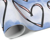 Mooi hart cadeaupapier (Rol Hoek)