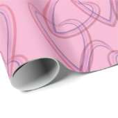 Mooi hart cirkelpatroon cadeaupapier (Rol Hoek)