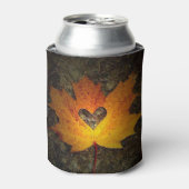 **MOOI HART IN DE AUTUM VAN DE LEAF** BLIKJESKOELER (Blikje Voorkant)