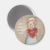 Mooi hart - Magneet (Voorkant / Achterkant)