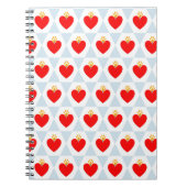 Mooi hart met Paw Pattern Notitieboek (Voorkant)