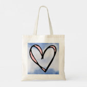 Mooi hart tote bag (Achterkant)
