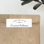 Mooi Hart Voor U Gemaakt Door Productverpakking Etiket