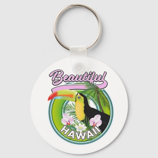 mooi Hawaï reislogo Sleutelhanger (Voorkant)