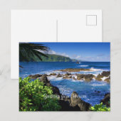 Mooi Hawaï, schilderachtig uitzicht, Briefkaart (Voorkant / Achterkant)