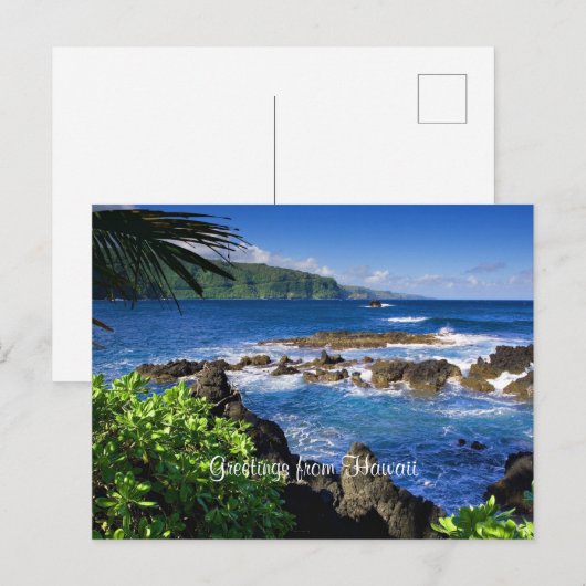 Mooi Hawaï, schilderachtig uitzicht, Briefkaart (Voorkant / Achterkant)