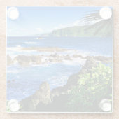 Mooi Hawaii Glazen Onderzetter (Achterkant)