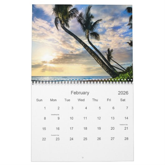 Mooi Hawaii Kalender (Feb 2026)