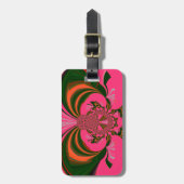 Mooi Heerlijk Afrikaans Heet Roze Rood Gouden Groe Bagagelabel (Voorkant verticaal)