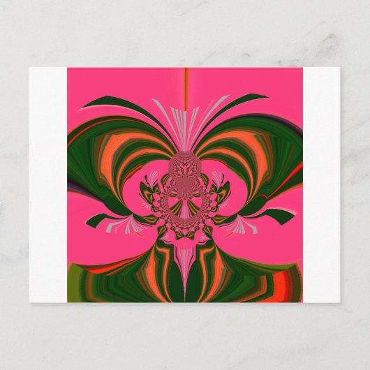 Mooi Heerlijk Afrikaans Heet Roze Rood Gouden Groe Briefkaart (Voorkant)