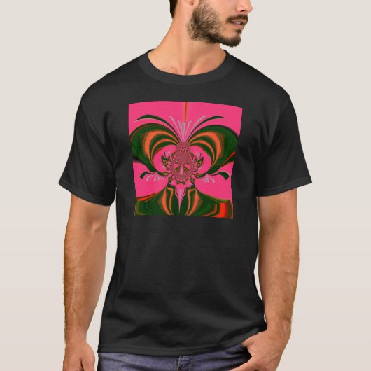 Mooi Heerlijk Afrikaans Heet Roze Rood Gouden Groe T-shirt (Voorkant)