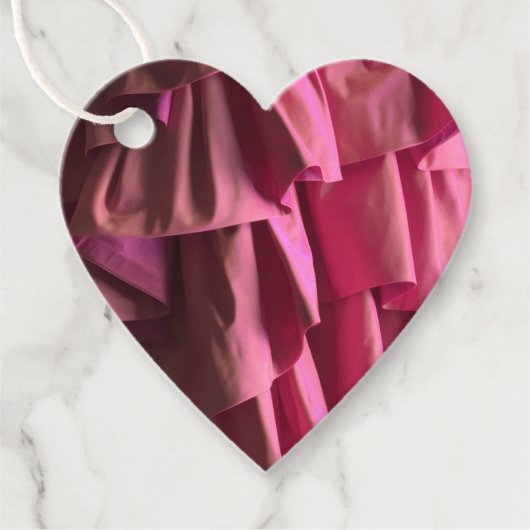 Mooi heet roze plooienpatroon moderne favorietlabe bedankjes labels (Voorkant)