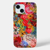 Mooi helder kleurrijk Abstract bloemenpatroon Case-Mate iPhone Case (Achterkant)