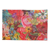 Mooi helder kleurrijk Abstract bloemenpatroon Kussensloop (Achterkant)